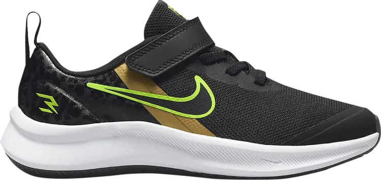 

Кроссовки Nike Star Runner 3 RW PS 'Black Action Green', черный