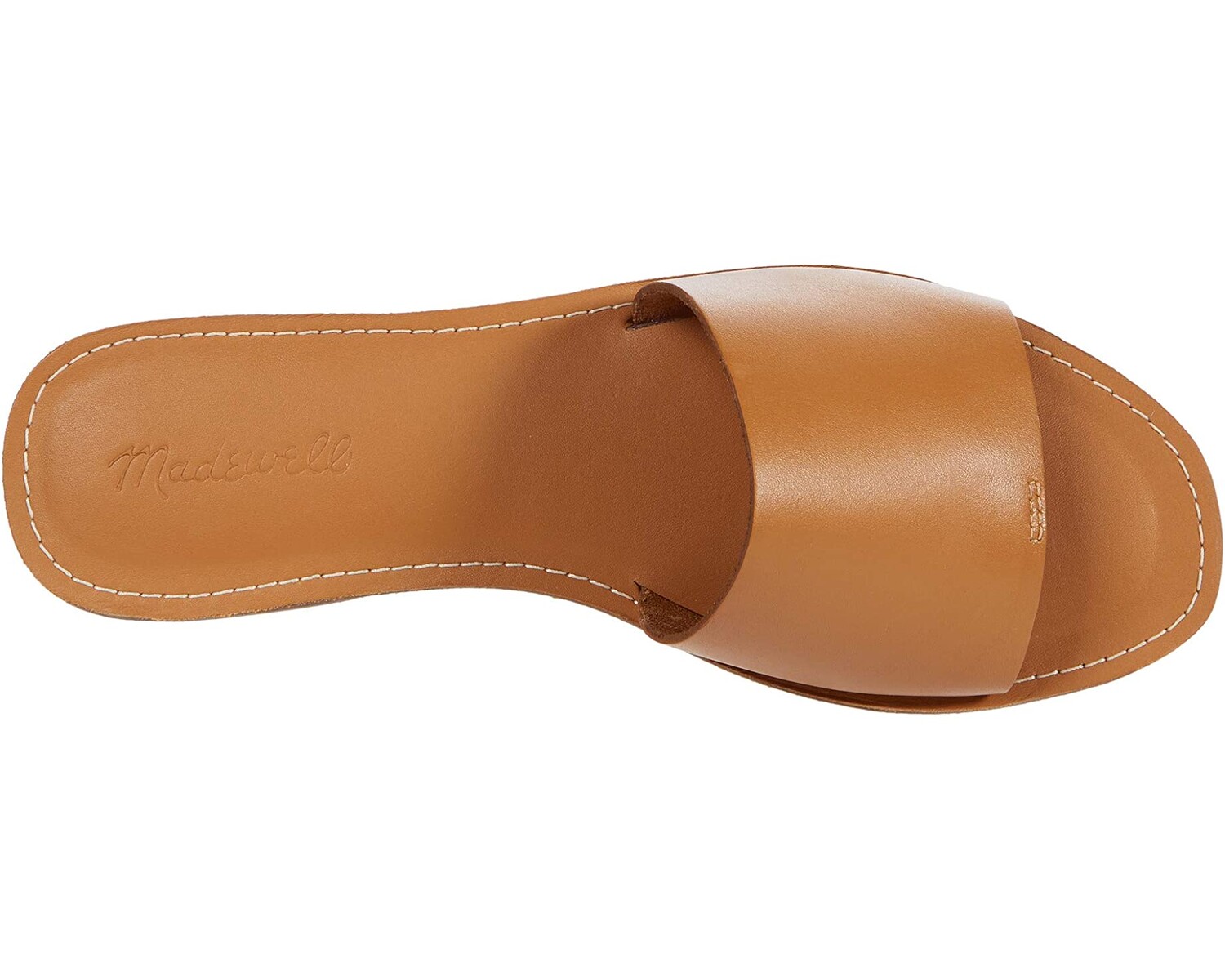 

Сандалии The Boardwalk Post Slide Sandal in Leather Madewell, пустынный верблюд