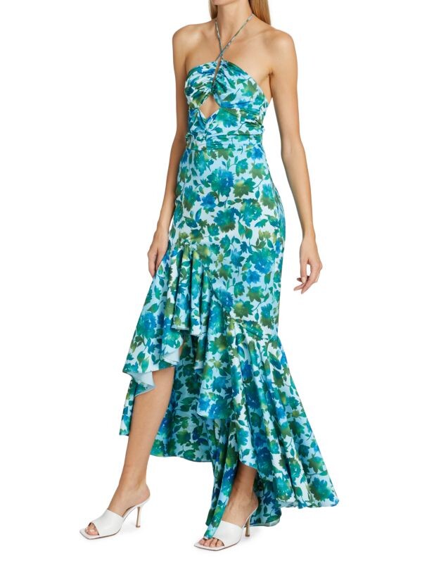 

Акварельное платье edie с цветочным принтом AMUR Blue multicolor