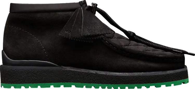 

Кроссовки Clarks x Moncler Wallabee Suede Black, черный