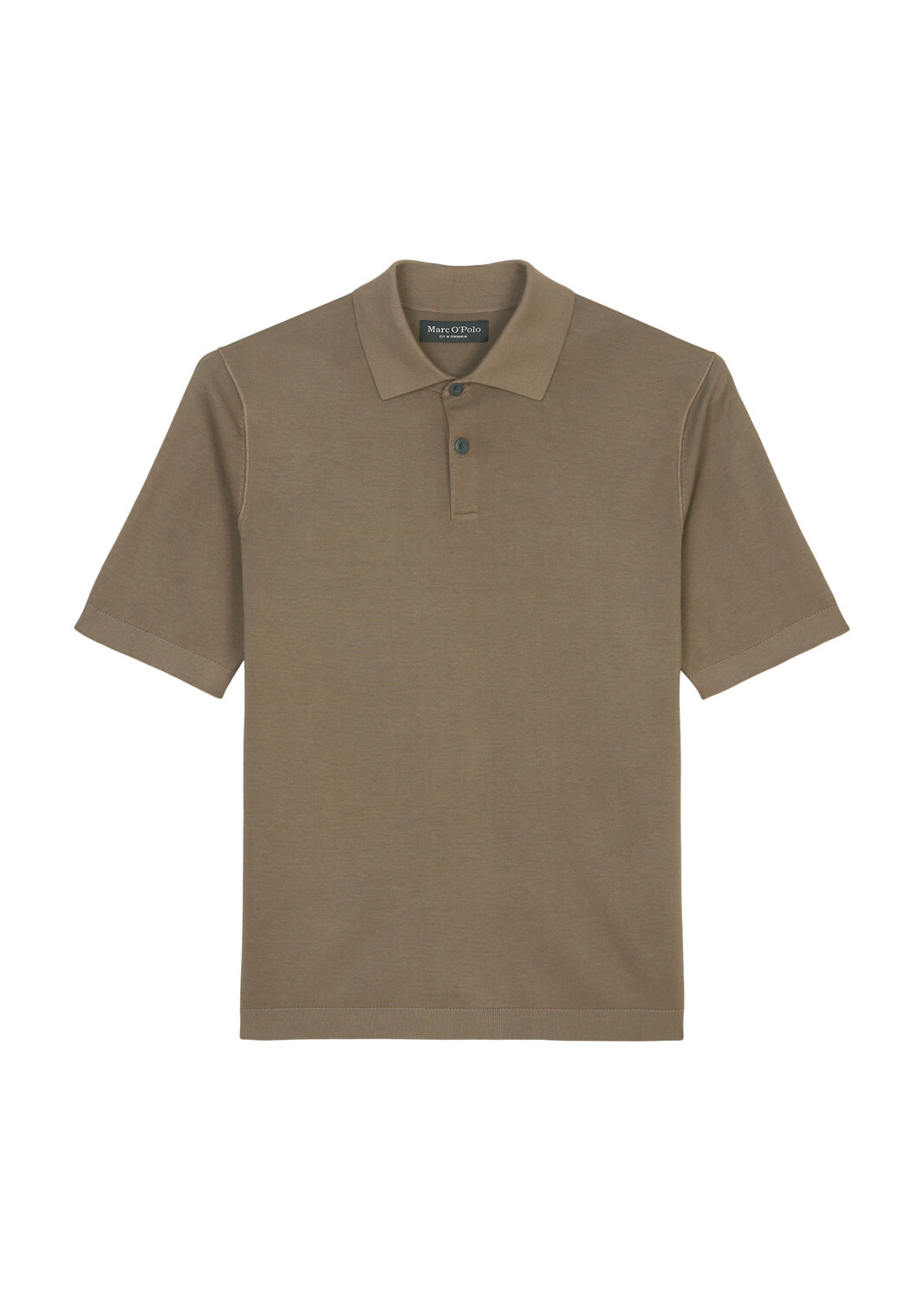 

Пуловер Marc O'Polo Strick Poloshirt regular, цвет burnt ash