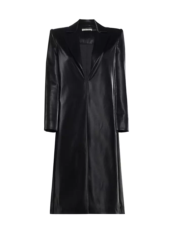 

Удлиненная куртка Mya из искусственной кожи Alice + Olivia, черный