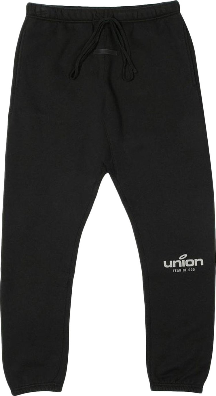 Спортивные брюки Fear of God Essentials x Union Vintage Sweatpant 'Vintage Black', черный - фото