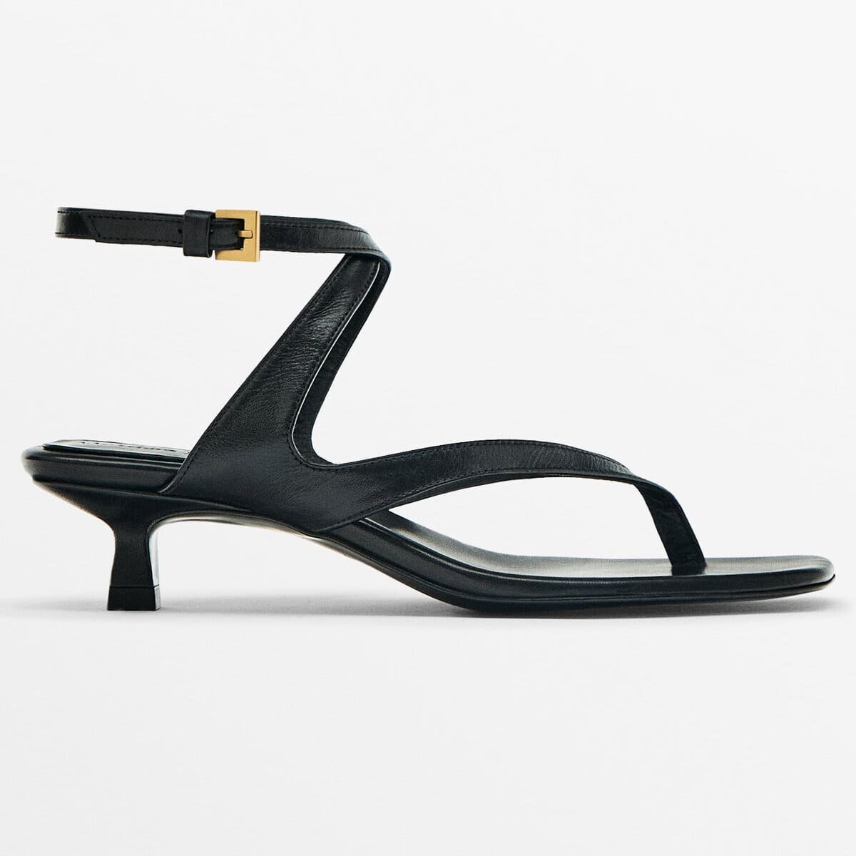 

Босоножки Massimo Dutti With Crossover Straps, черный