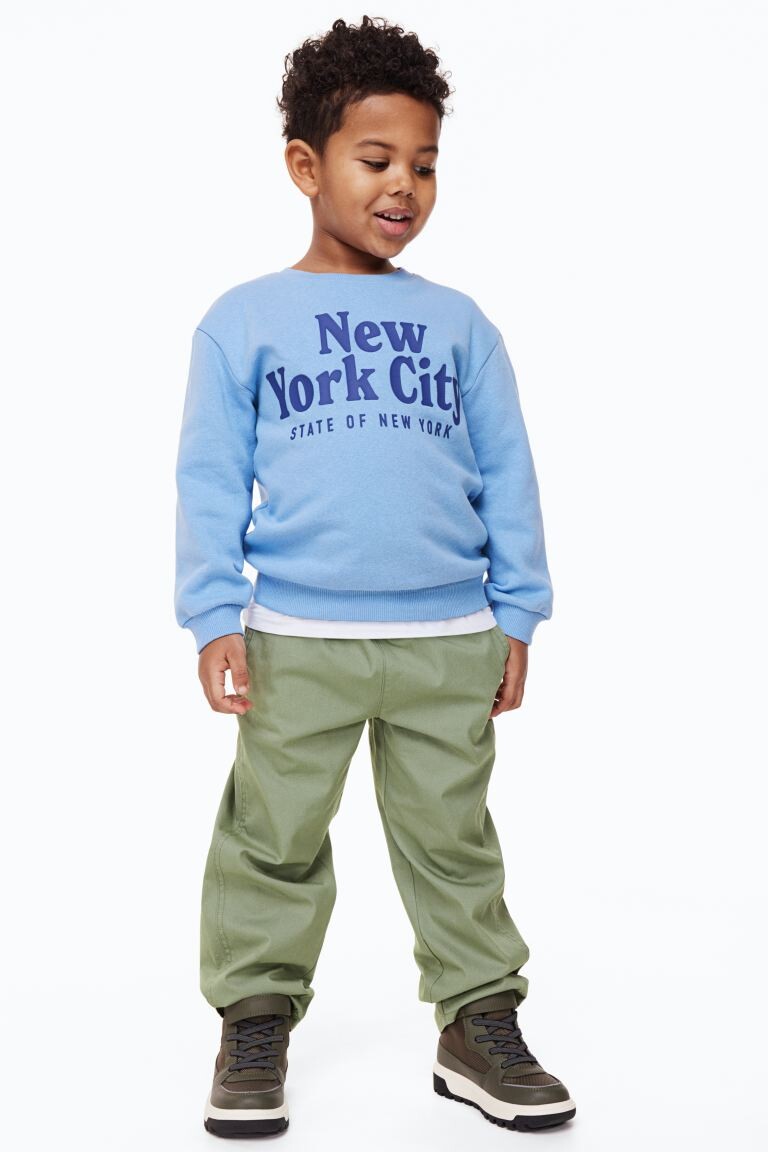 

Комплект из 2 предметов из хлопка H&M, зеленый хаки/нью-йорк
