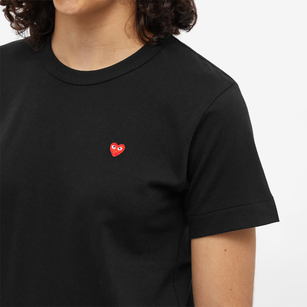 Comme des garcons play little red store heart tee