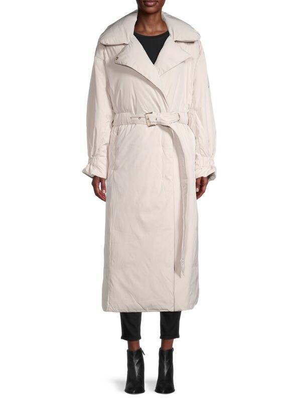 

Удлиненное пуховое пальто aliccee с поясом Ted Baker London White