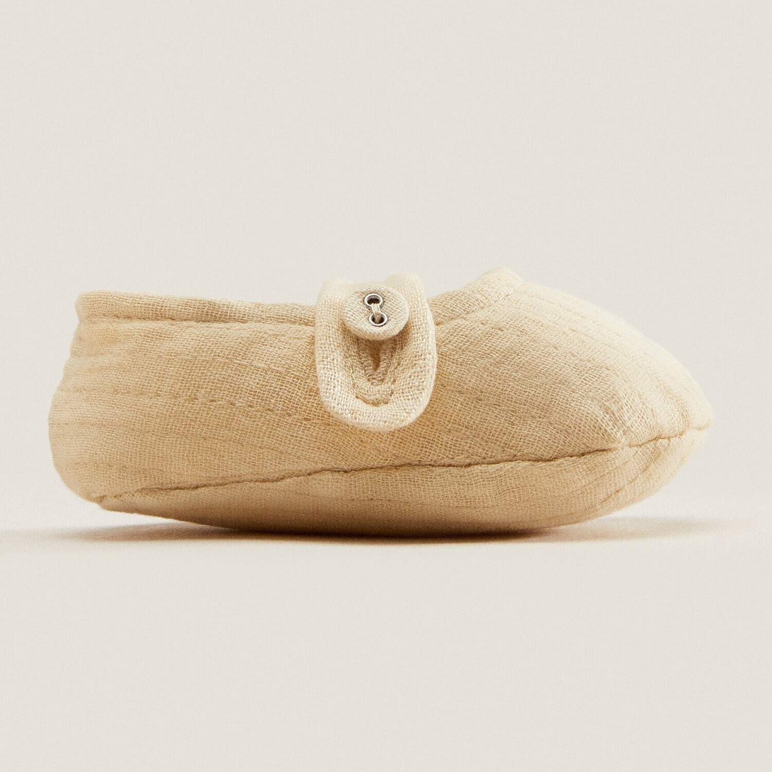 

Пинетки Zara Home Cotton With Button, желтый
