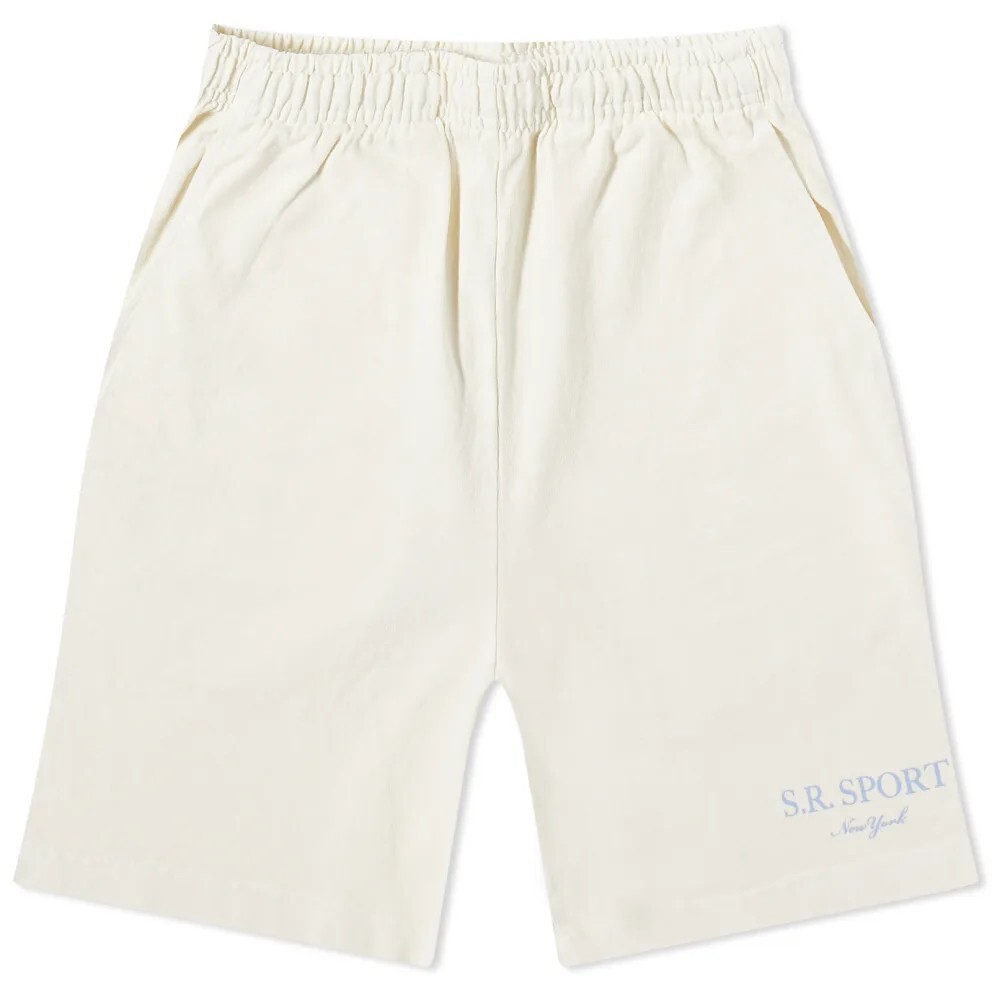 

Шорты Sporty & Rich Wimbledon Gym Unisex, кремовый/голубой