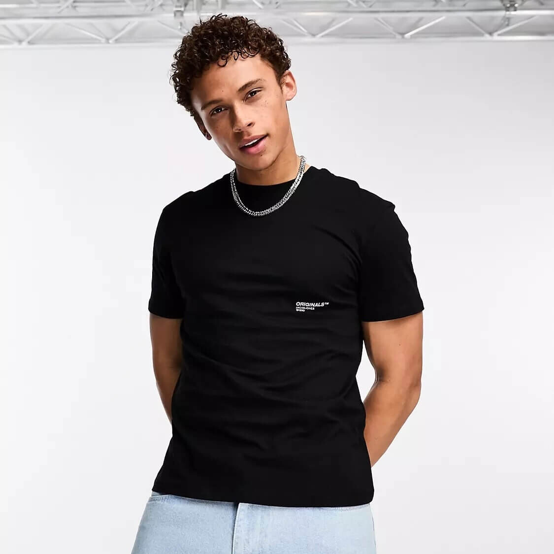 

Футболка Jack & Jones Originals Oversized With Originals Back Print, черный
