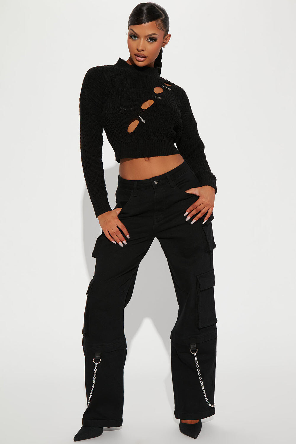 

Брюки карго Fashion Nova FNRJH1059, черный