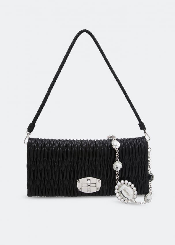 

Сумка MIU MIU Crystal shoulder bag, черный
