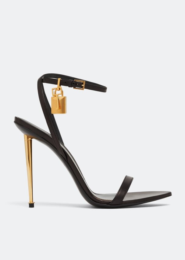 

Сандалии TOM FORD Padlock naked sandals, черный