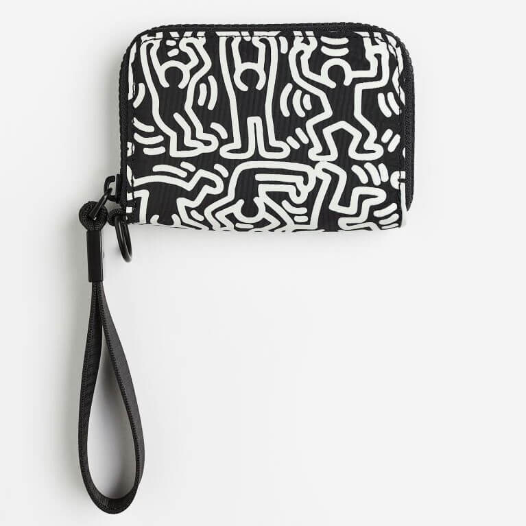 

Кошелек H&M Keith Haring Small, белый/черный