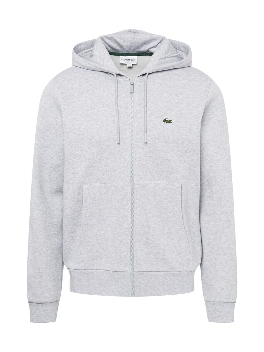 

Худи LACOSTE Zip-Up Hoodie, цвет mottled grey