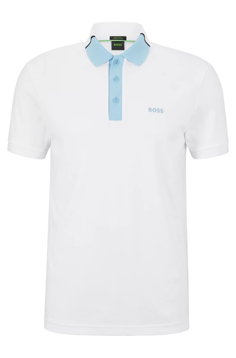 

Рубашка-поло Hugo/Hugo Boss Regular-fit In Interlock Cotton, белый