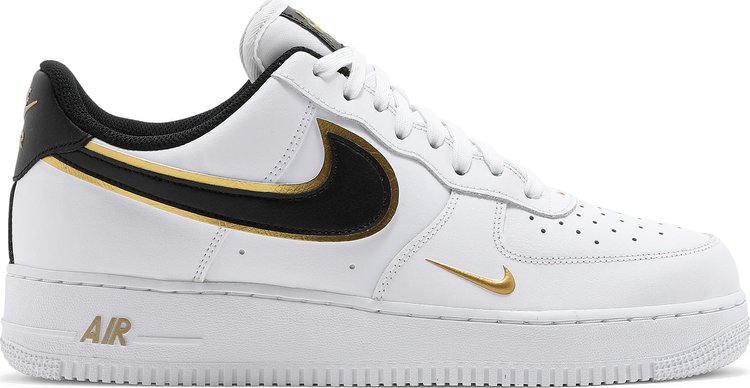 Gold and white nike air sales force 1