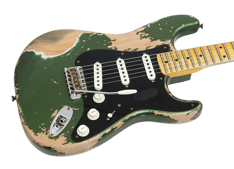 Fender Custom Shop LTD Poblano Stratocaster Super Heavy Relic Aged Cadillac Green Custom Shop Stratocaster