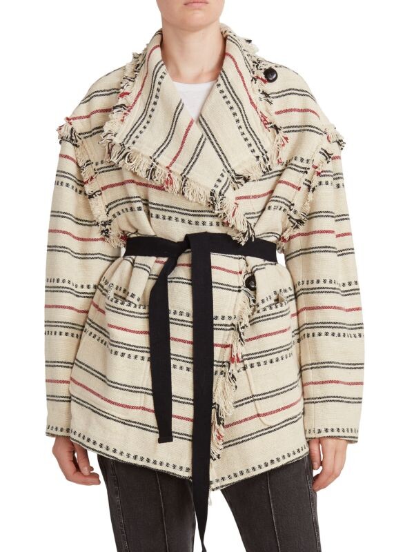 

Куртка Isabel Marant Étoile из фактурного хлопка josialo, бежевый