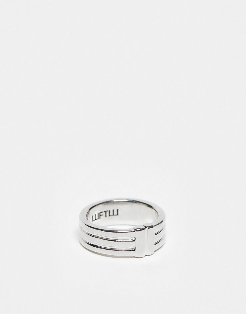 

Серебряное кольцо с гравировкой WTFW WFTW