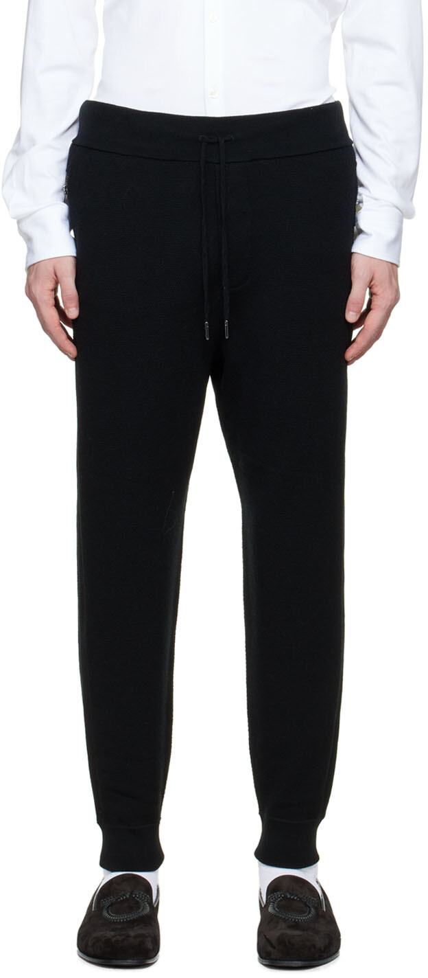 

Черные шерстяные брюки Ralph Lauren Purple Label, Черный