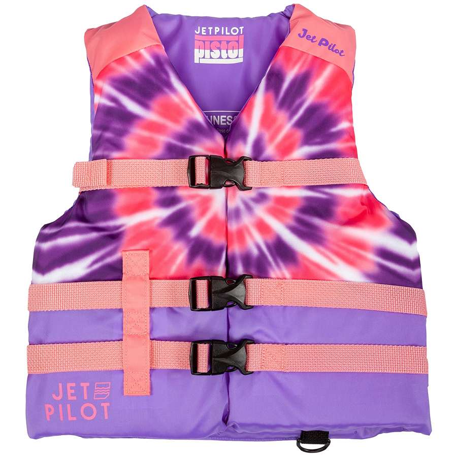 Спасательный жилет детский Jetpilot Pistol Youth Nylon CGA, розовый/фиолетовый ремешок нейлоновый gsmin woven nylon 20 для haylou ls02 серо белый