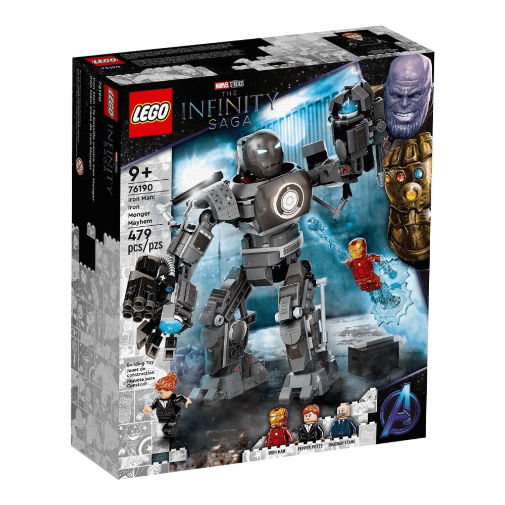 Конструктор LEGO Super Heroes 76190 Железный человек и Хаос от Железного Монгера конструктор lego super heroes 76190 железный человек и хаос от железного монгера