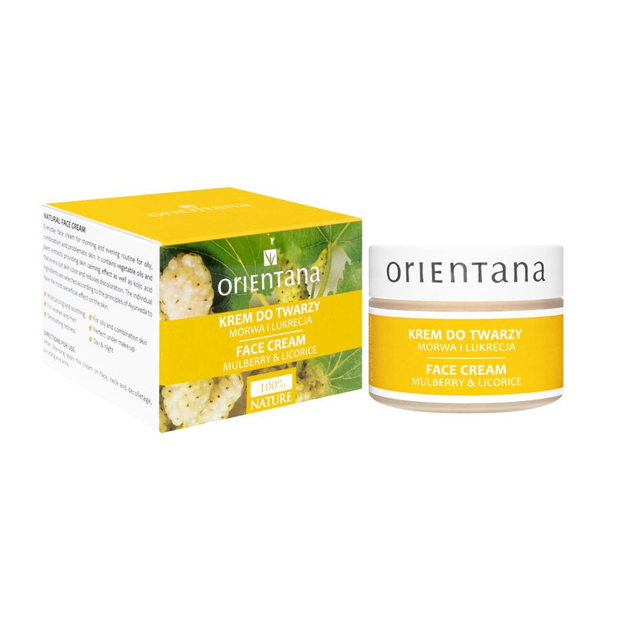 

ORIENTANA Натуральный крем для лица Шелковица и Солодка 50г