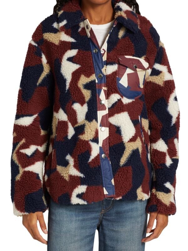 

Эллиот шерпа шакет rag & bone Burgundy print