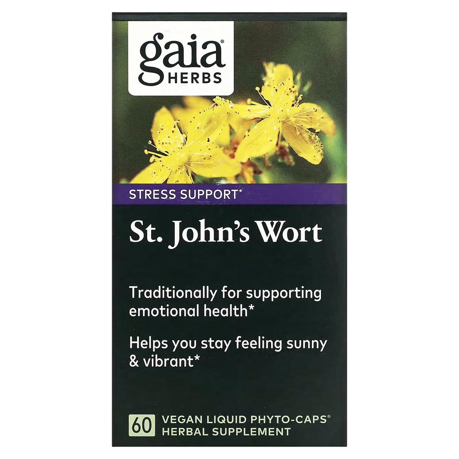 

Зверобой Gaia Herbs, 60 веганских капсул