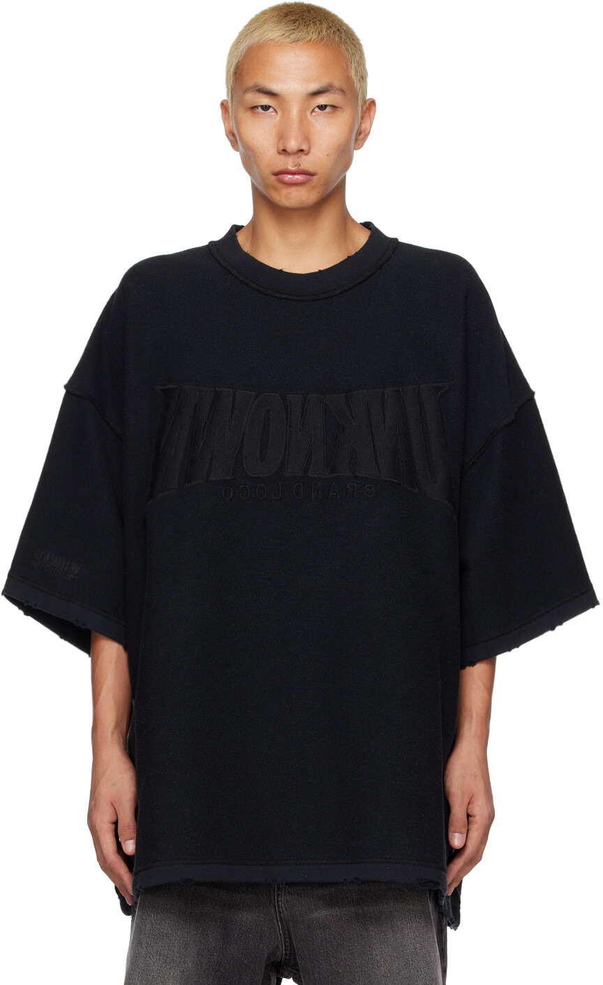 

Черная футболка \Неизвестный\"" VETEMENTS, Черный