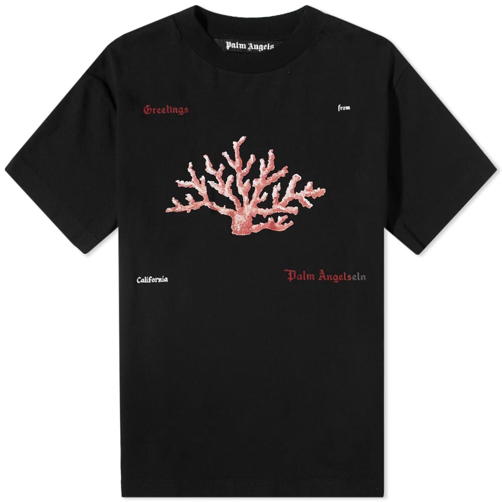 

Коралловая футболка с логотипом Palm Angels