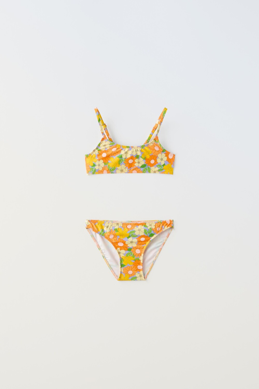 

Купальник детский Zara Floral Bikini, желтый