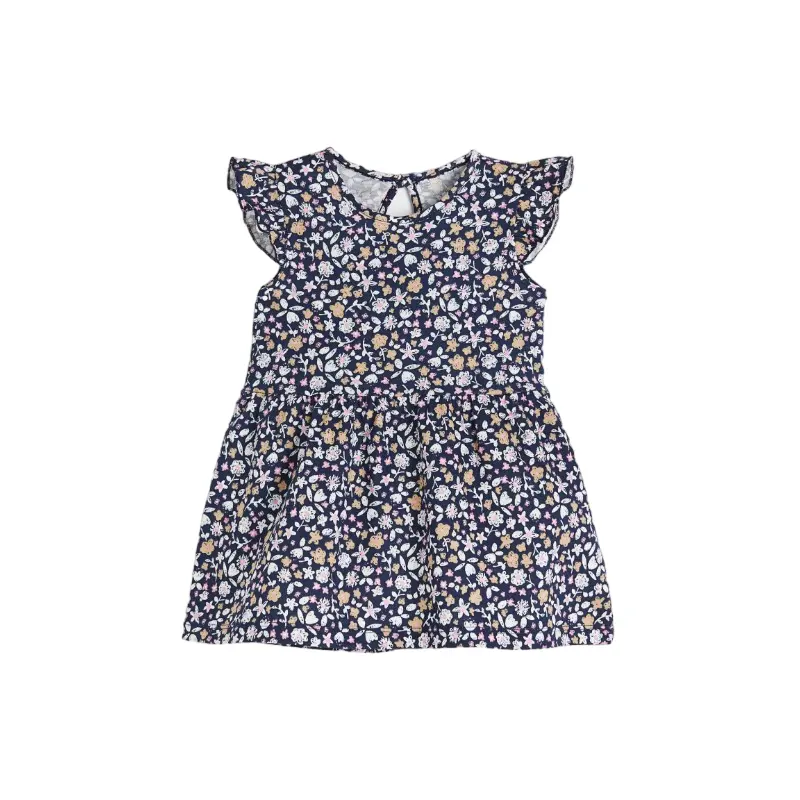 

Платье детское H&M Ruffle-trimmed, темно-синий/цветы