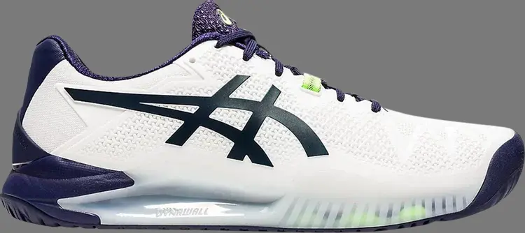 

Кроссовки gel resolution 8 'white peacoat' Asics, белый