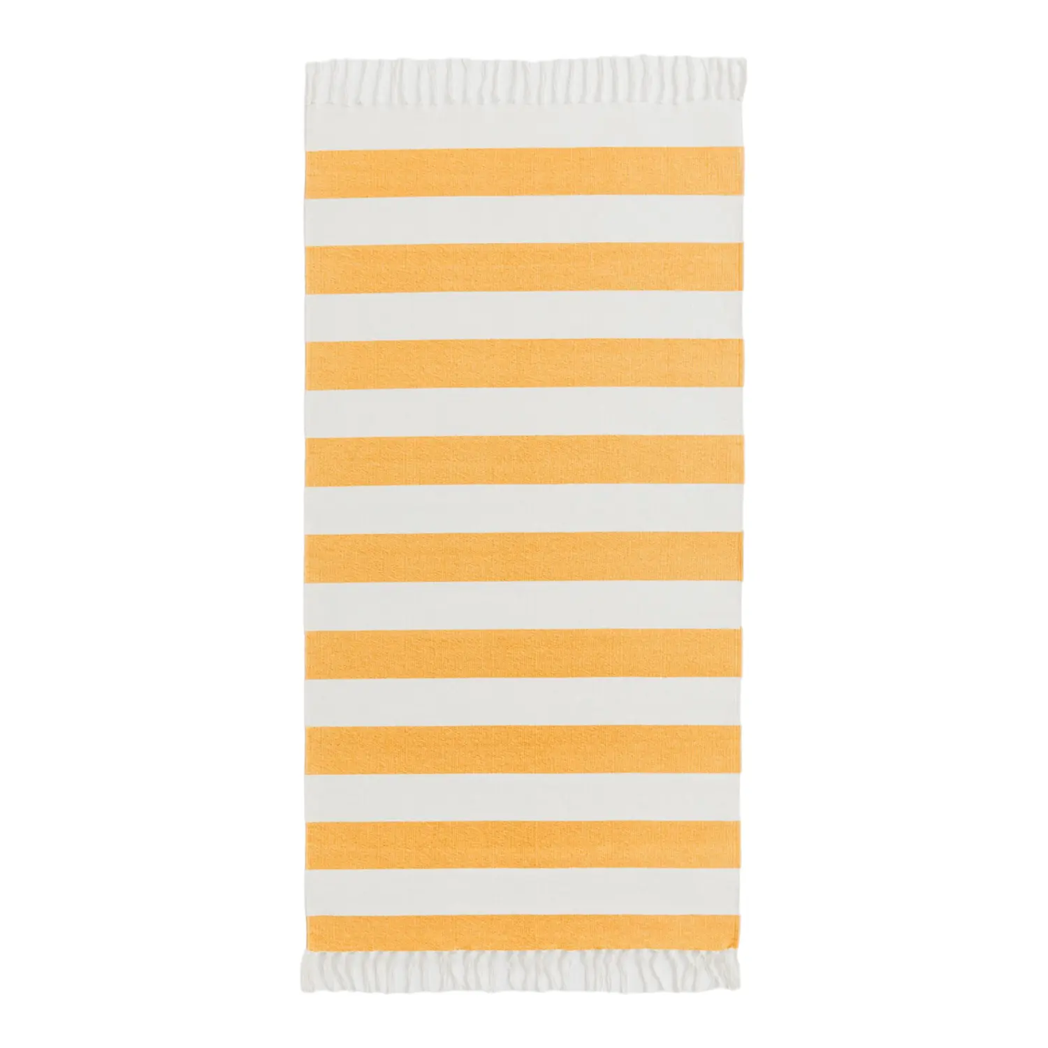 

Ковер H&M Home Striped Cotton Rug, желтый/белый