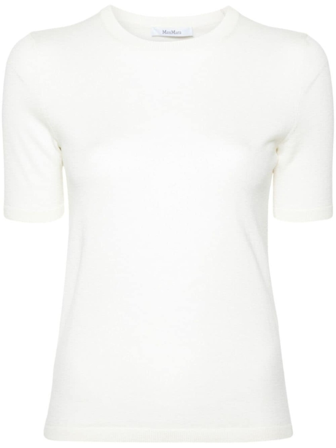 

Max Mara футболка тонкой вязки с круглым вырезом, белый