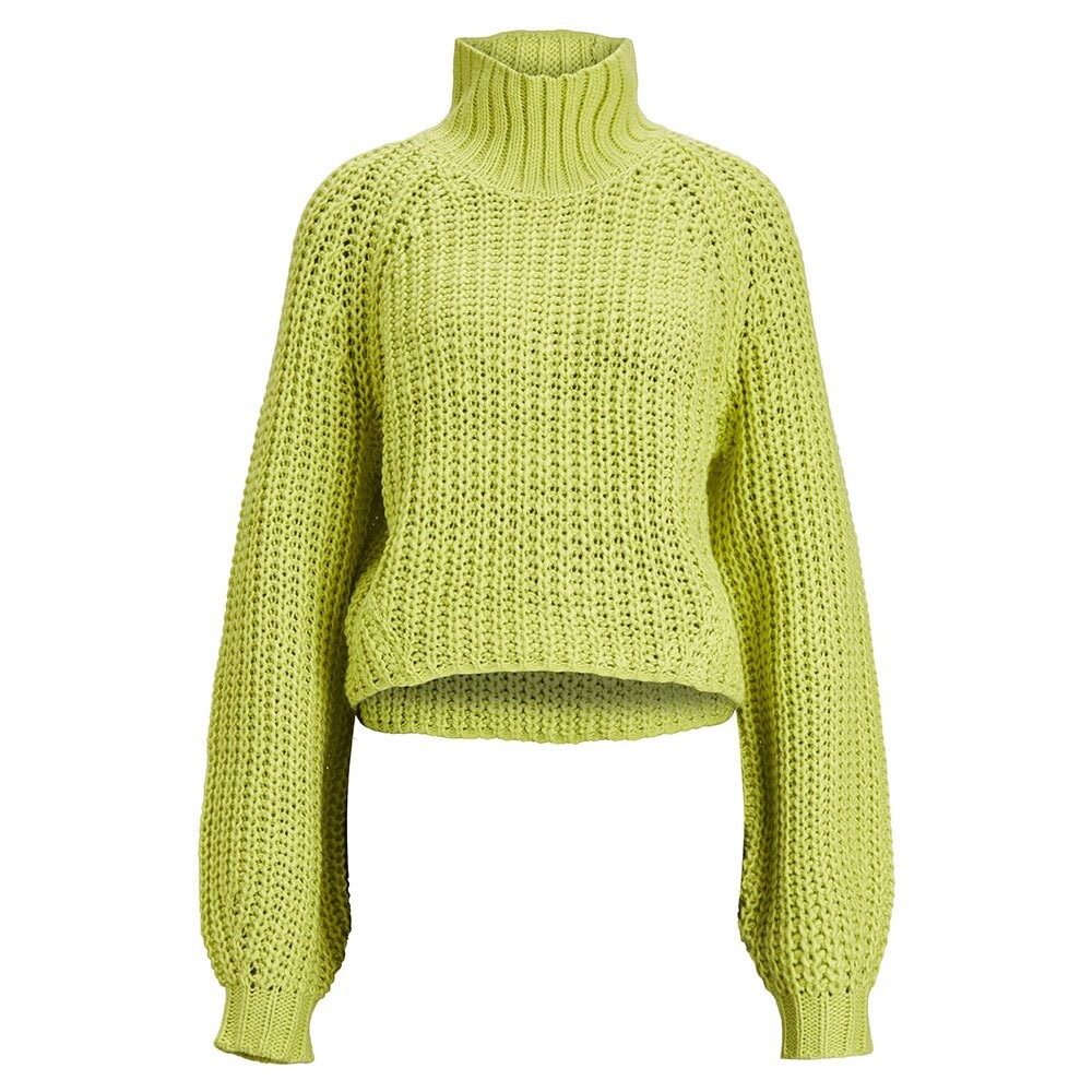 Свитер Jack & Jones Kelvy Chunk Knit High Neck, зеленый