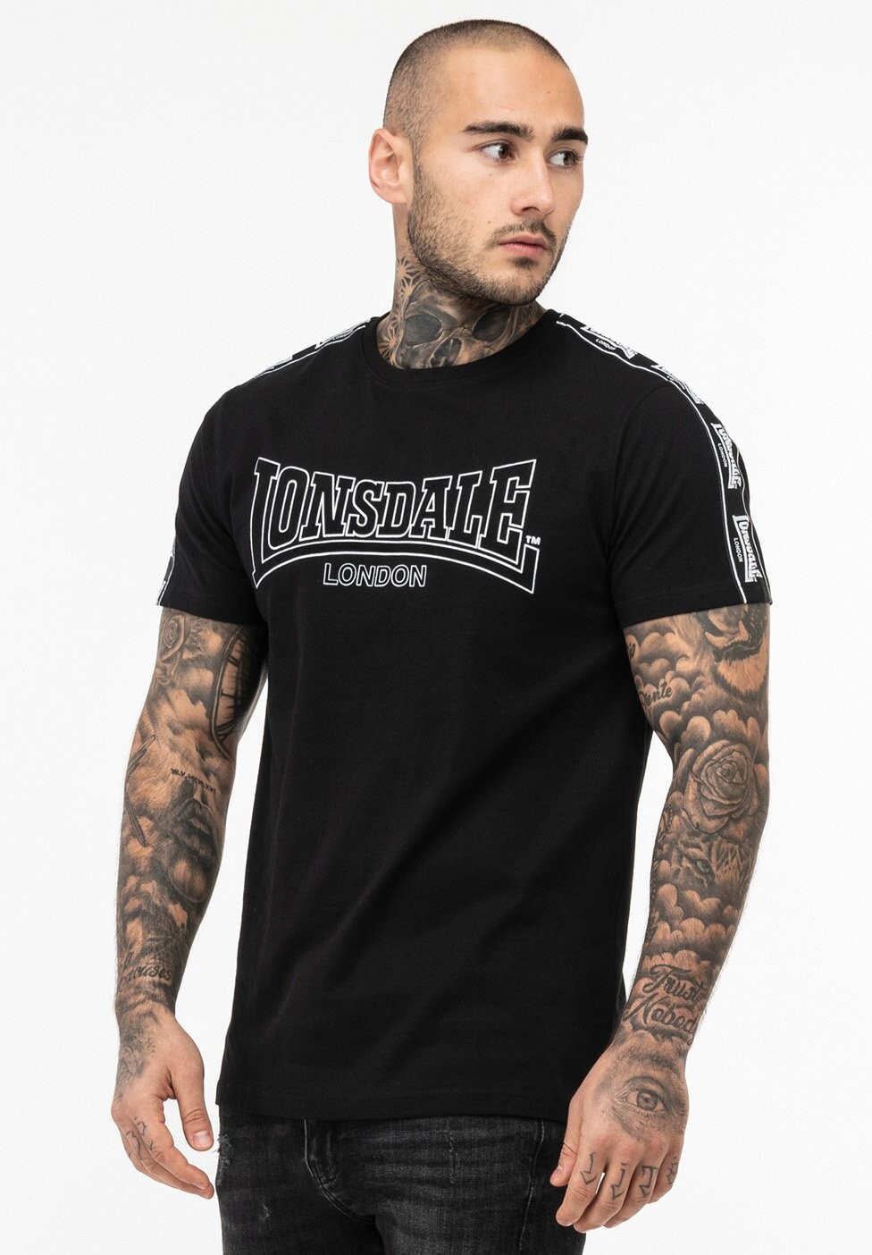

Футболка с принтом NORMALE PASSFORM VEMENTRY Lonsdale, цвет black white