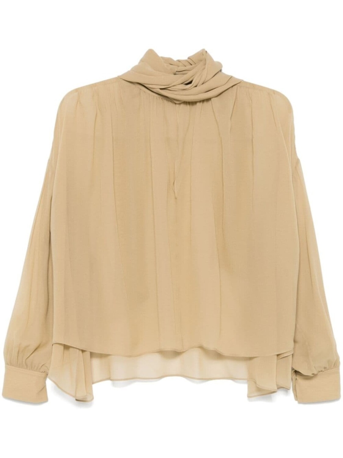 

Chloé блузка из ткани жоржет, серый