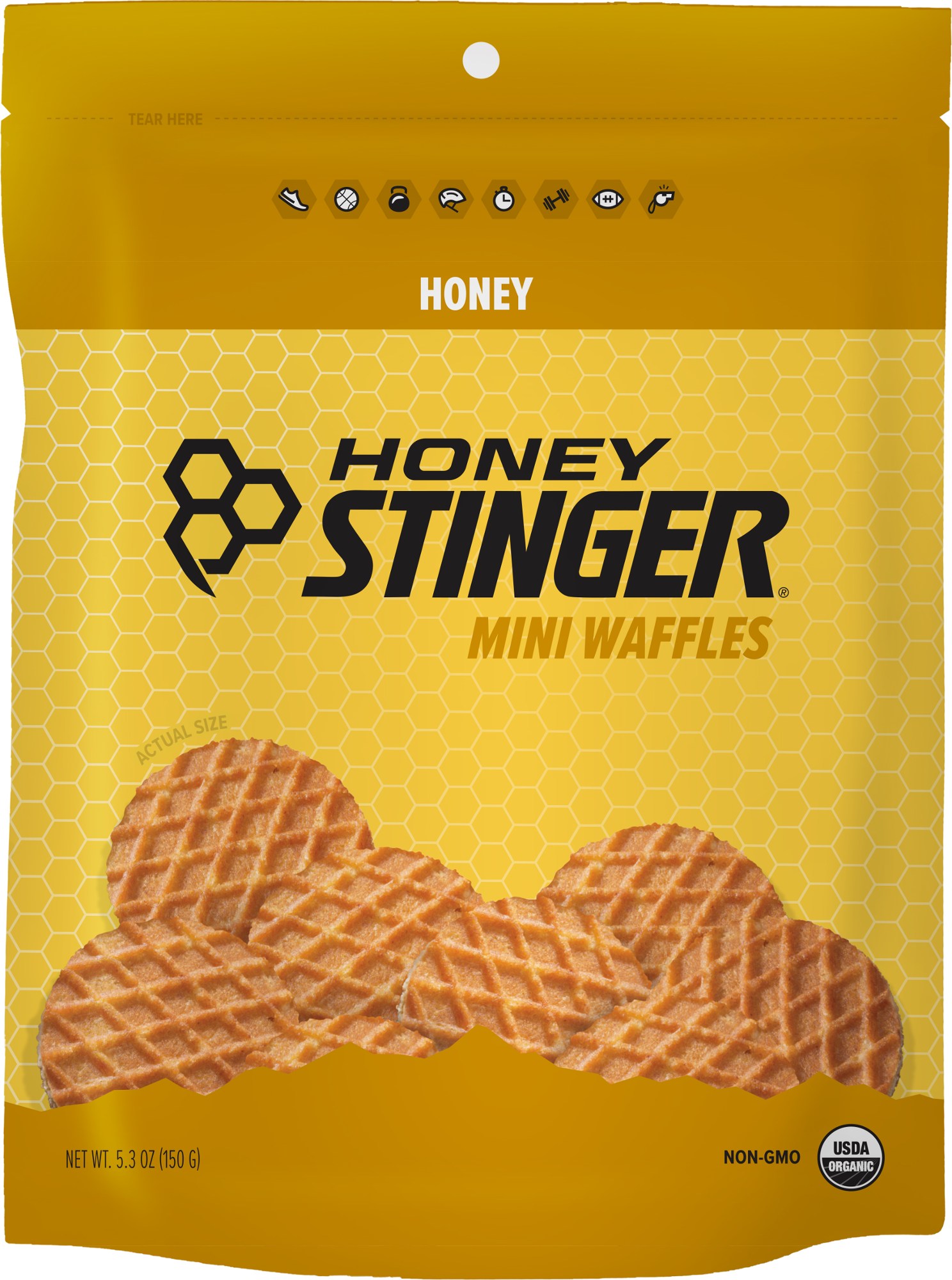 Мини Вафли Honey Stinger набор конфет маска красный октябрь с хрустящими вафлями 300 г