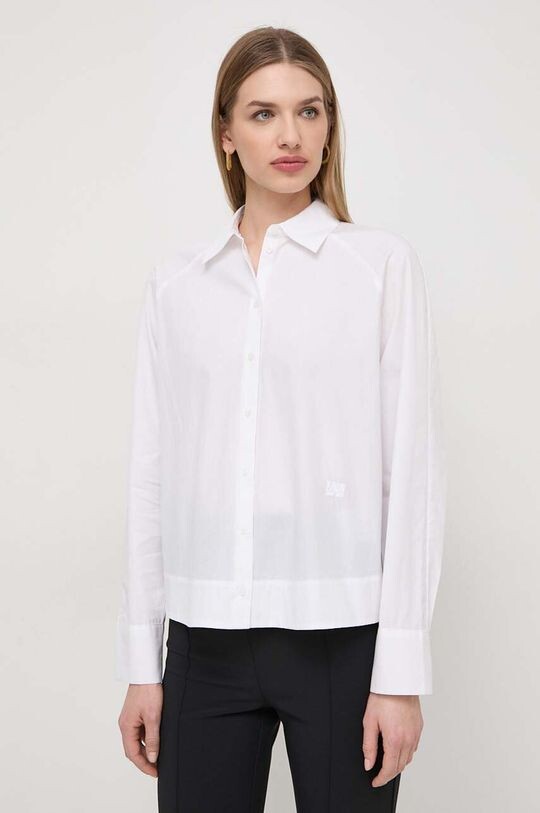 

Хлопчатобумажную рубашку Armani Exchange, белый