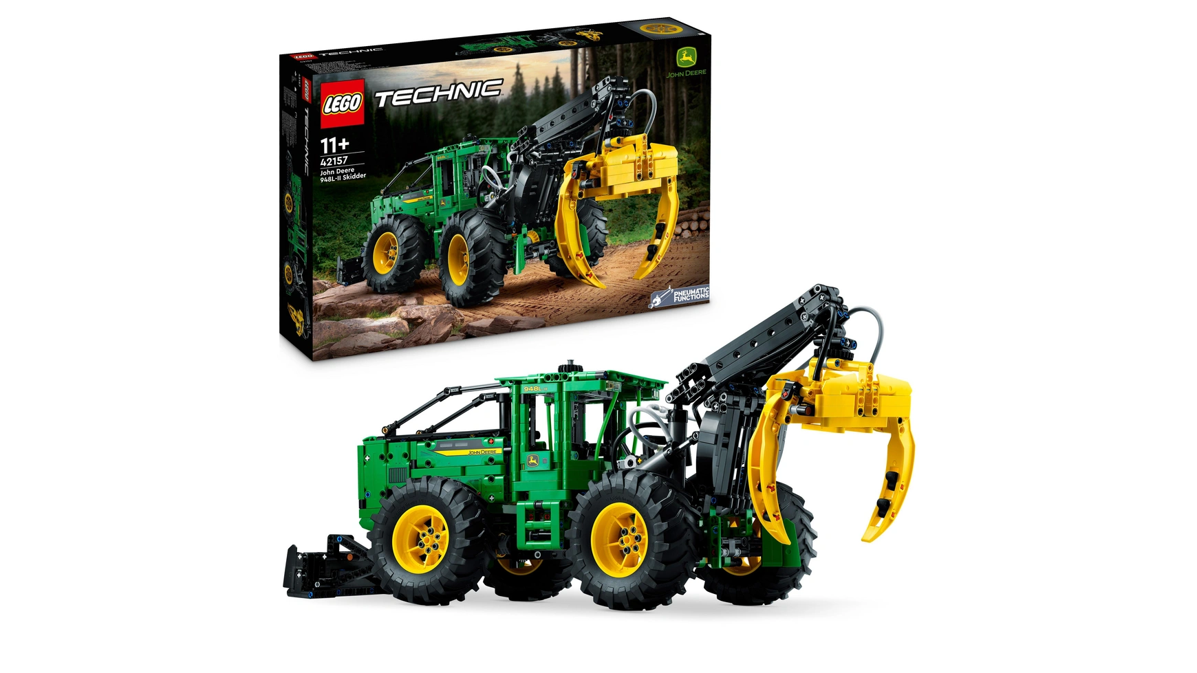 Lego Technic John Deere 948L-II Скиддер строительная машина для детей конструктор lego technic 42136 john deere 9620r 4wd tractor 390 дет