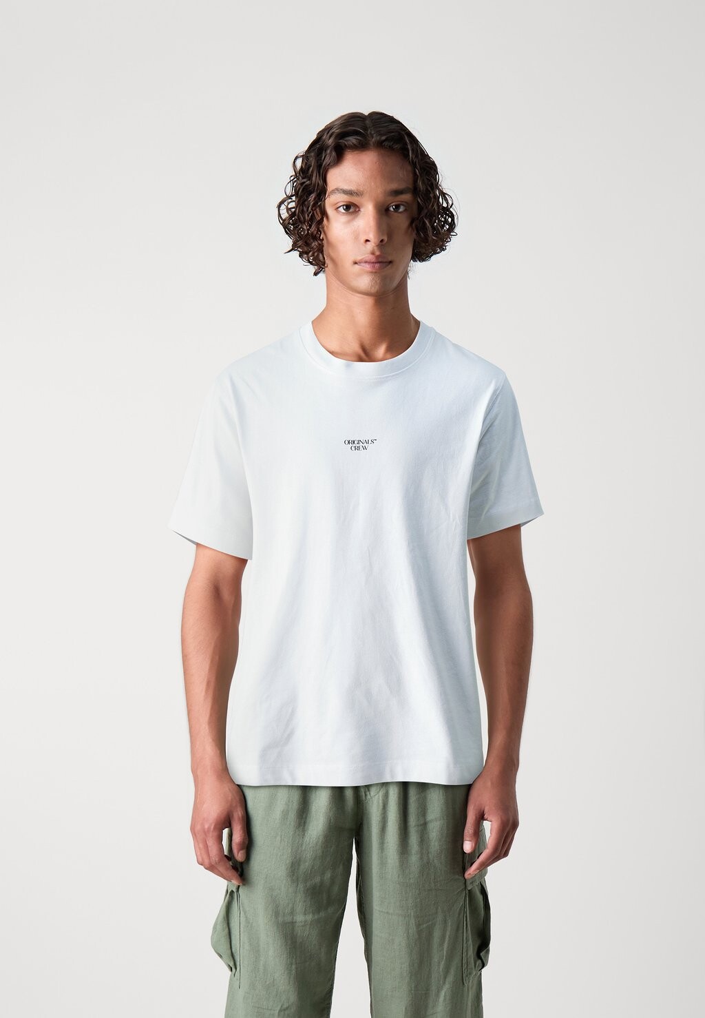 

Базовая футболка JORBROOKLYN BRANDING TEE CREW NECK Jack & Jones, белый