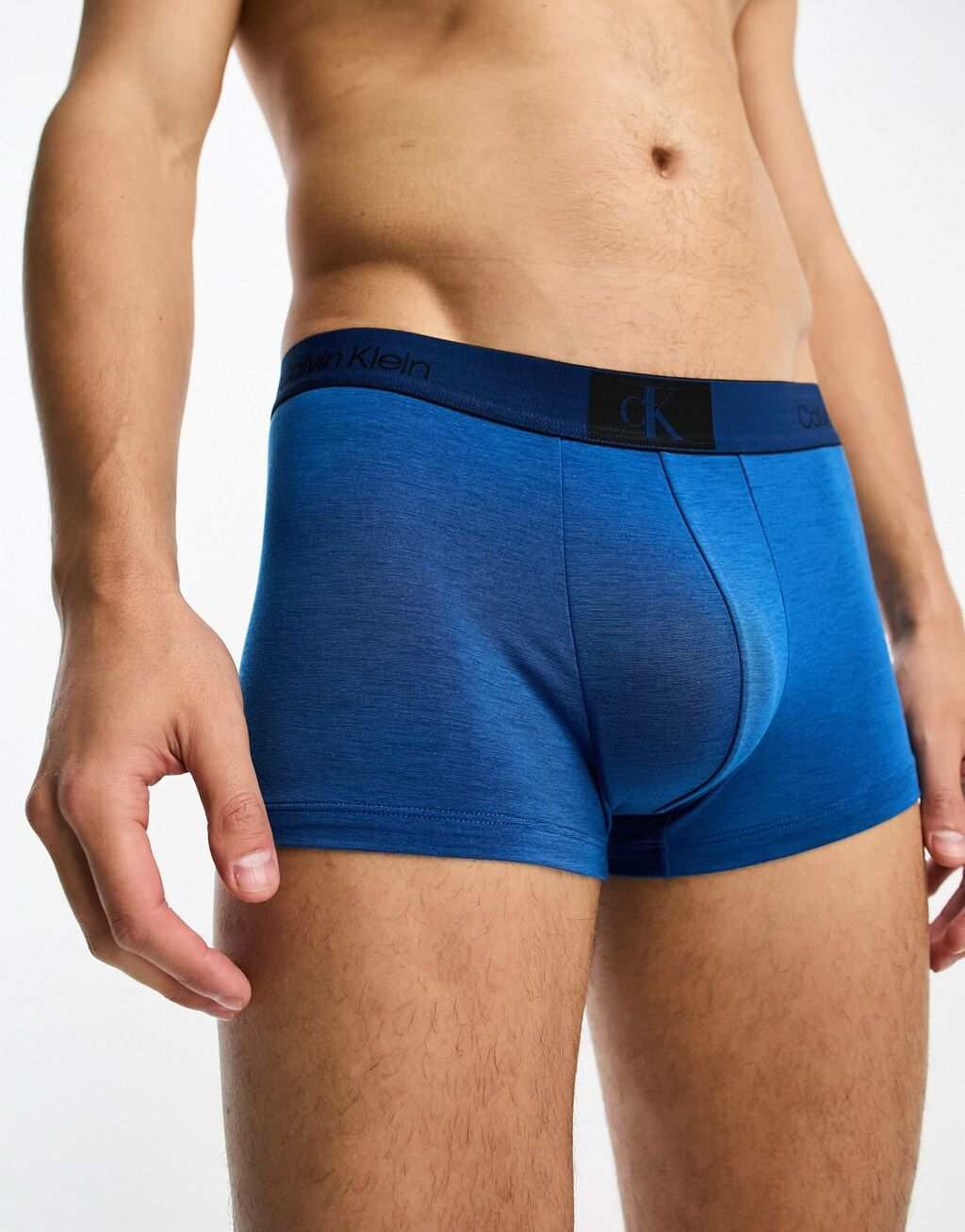 

Хлопковый микросундук Calvin Klein CK 96 темно-синего цвета