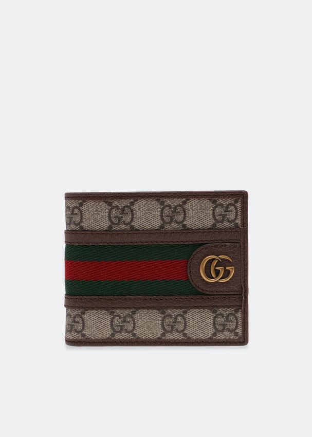 Кошелек GUCCI Ophidia GG wallet, бежевый кошелек gucci ophidia card case wallet коричневый