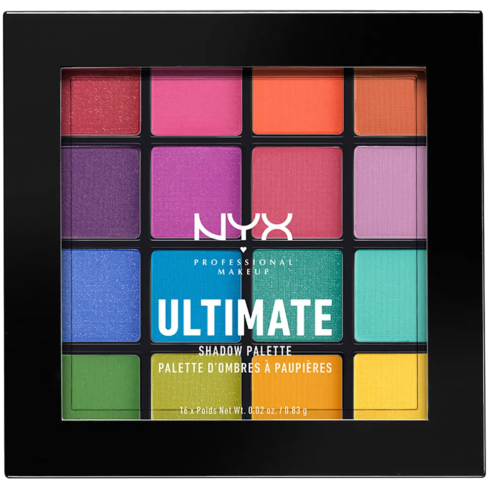 

NYX Professional Makeup Ultimate палетка теней для век Brights, 13,3 г