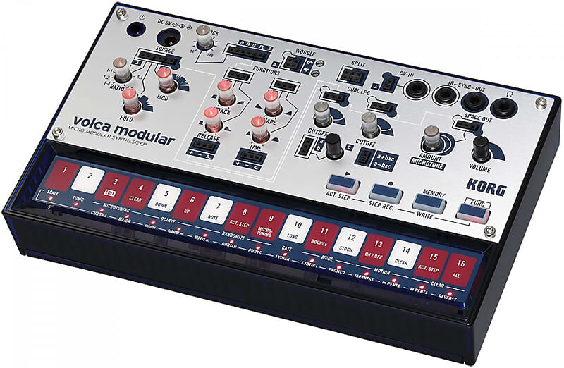 

Модульный полумодульный синтезатор Korg Volca с секвенсором Volca Modular Semi-Modular Synthesizer with Sequencer