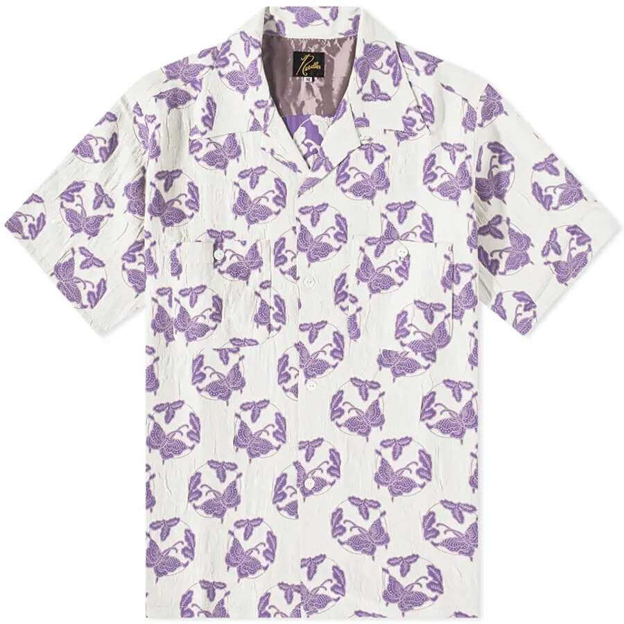 

Рубашка Needles Papillion Jacquard One up Vacation, белый
