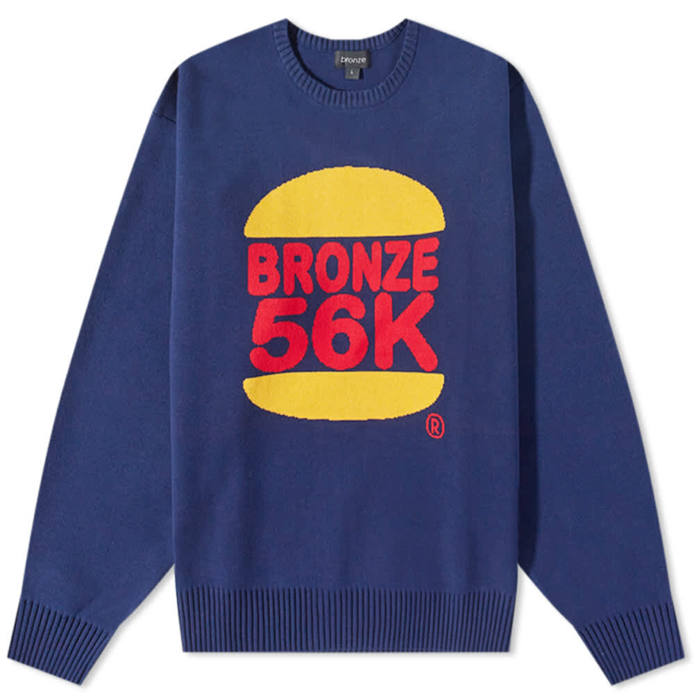 

Джемпер Bronze 56K Burger Crew Knit, Синий